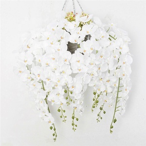 F-1242 <span class=keywords><strong>Centre</strong></span> de <span class=keywords><strong>table</strong></span> de mariage <span class=keywords><strong>pas</strong></span> <span class=keywords><strong>cher</strong></span> 40 têtes de fleurs artificielles orchidée blanche - Product Image 3