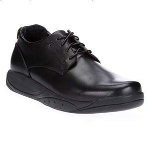 Hb12 sapato terapêutico masculino de couro, confortável, terapia extra profundidade casual médio, cadarço - Product Image 1