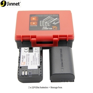 Jinnet Popular cámara de la caja de batería para 2 pcs * LP-E6N y tarjeta de memoria SD - Product Image 1
