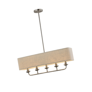 Soggiorno cucina in tessuto HOTEL di lusso lampade a sospensione fantasia casa decorativa lampada a sospensione VINTAGE industriale - Product Image 3