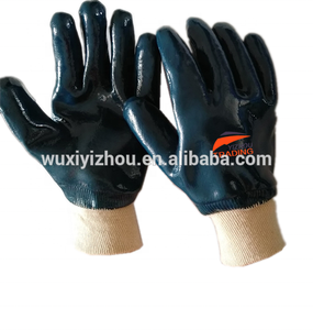 قفازات أمان من النتريل مقاومة للزيت ومقاومة للماء ، قفازات عمل صناعية مطلية بالكامل - Product Image 2