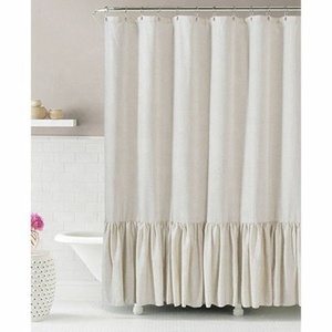 Cortina <span class=keywords><strong>de</strong></span> Ducha Boho <span class=keywords><strong>de</strong></span> 72x72 Pulgadas, 100% Poliéster, con Volantes Largos <span class=keywords><strong>de</strong></span> Sirena para <span class=keywords><strong>Baño</strong></span> - Product Image 1