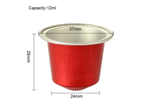 Chine en aluminium propre café capsules <span class=keywords><strong>nespresso</strong></span> autocollant avec couvercles - Product Image 4