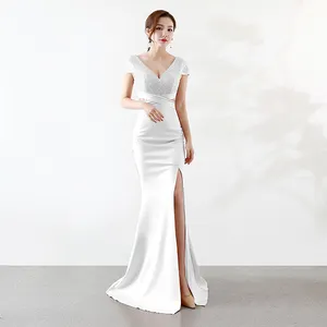 16025 # 新设计美人鱼水晶钻长晚上正式 gowndress 晚礼服