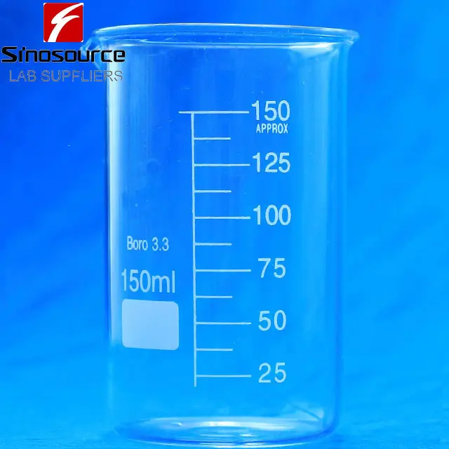 Gelas Beaker Gelas Kaca Distilasi Labu Kaca Laboratorium
