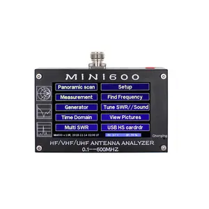 MINI600 HF/VHF/UHF Antenna tester MINI-600 Frequency 0.1-600MHZ with 4.3" TFT LCD Touch Screen Antenna Analyzer