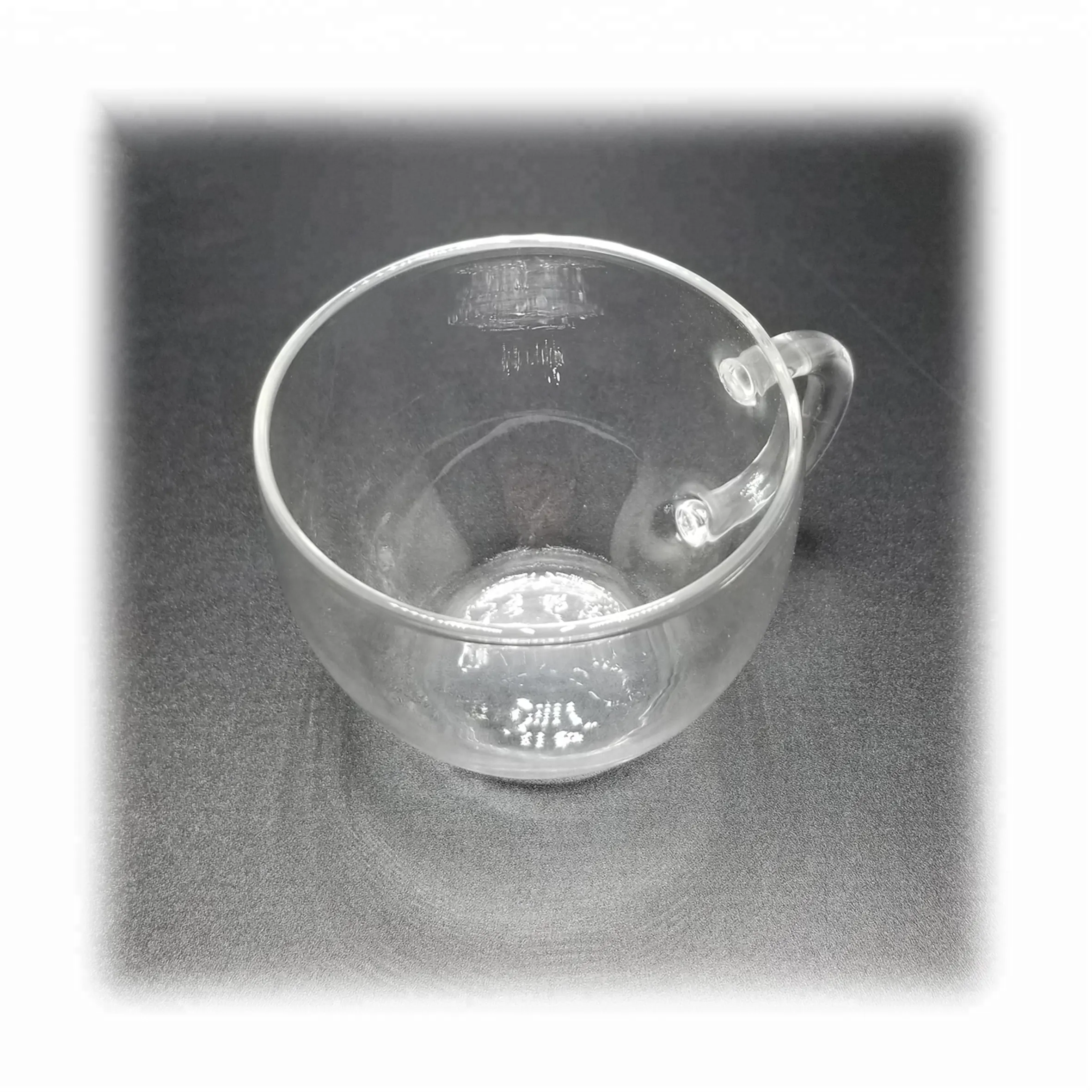 100ML heat resistant glass small capacity tea cup mug with handle