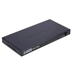 8 Poort 1X8 Hdmi Distributie Splitter 1080P 3D + Audio Versterker