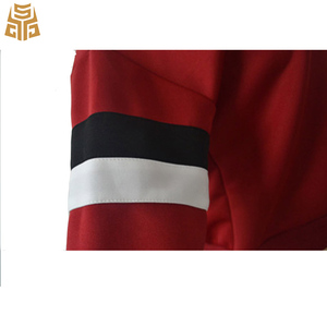 Mujeres sudadera empalmado de manga larga <span class=keywords><strong>jersey</strong></span> de cuello redondo de Color <span class=keywords><strong>blanco</strong></span> y negro a rayas de sudadera - Product Image 4