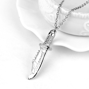 Nuova Collana alla Moda con Catena e Pugnale del Leader Islamico Maometto - Product Image 1
