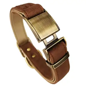Toptan OEM Üretimi, Temel Klasik Lüks Yastıklı deri köpek tasması hızlı serbest bırakma Emniyet kemeri Tokası - Product Image 1