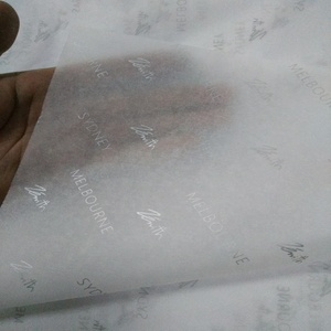 Wholesale Custom White <strong>Silver</strong> Print Logo Tissue <strong>Wrapping</strong> <strong>Paper</strong> for Clothing - Product Image 4