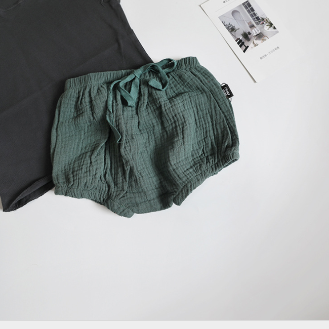 Модные однотонные шорты PHB 10400 для маленьких девочек с оборками