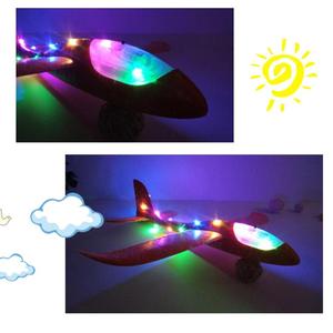 48cm EPP giocattoli di aeroplano di lancio a mano aliante in schiuma <span class=keywords><strong>aereo</strong></span> con luce a LED, 4 modalità aliante <span class=keywords><strong>aereo</strong></span>, Sport all'aria aperta <span class=keywords><strong>giocattolo</strong></span> volante per i bambini - Product Image 6