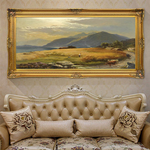 Decoración de Sala de Estar Estilo Chino, <span class=keywords><strong>Pintura</strong></span> Artística de <span class=keywords><strong>Paisaje</strong></span> de Cosecha de Arroz - Product Image 6