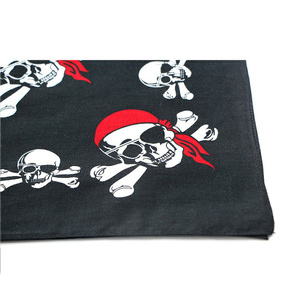 De cráneo impreso <span class=keywords><strong>100</strong></span> algodón orgánico Hip Hop cabeza Bandana - Product Image 1