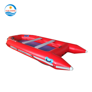 Bateau <span class=keywords><strong>gonflable</strong></span> à clapet en aluminium pour 3 personnes, 4.2M, accessoire chinois de pêche, très robuste, style dessin animé, 2020 - Product Image 1