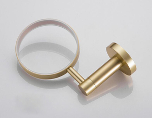 Muro del bagno Montato Spazzolato Oro Lavabo Toilet Brush Holder - Product Image 6