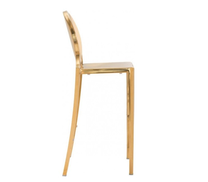 Hot Sales Gold <strong>Stacking</strong> Stainless Steel Bar <strong>Stool</strong> Round Back Bar Chair Counter <strong>Stool</strong> for Wedding Event Hotel - Product Image 5