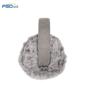 Phụ nữ hoặc Trẻ Em Sang Trọng Ấm Knit EarMuffs Tai Lông Faux Mùa Đông ấm hơn Ngoài Trời EarMuff