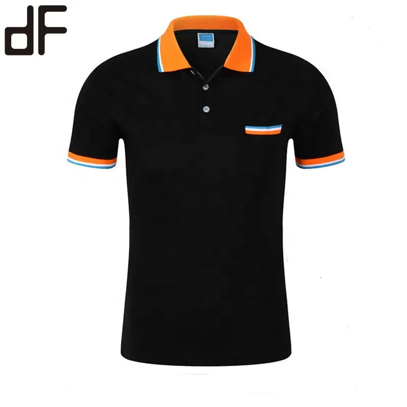 OEM Custom Plain High Quality Polo T Shirt Factory Turn-down Collar 100%Cotton Polo T-Shirt Men
