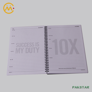 Venta al por mayor de marca personalizada papelería de oficina de encuadernación en espiral de papel Negro Cuaderno de tapa dura - Product Image 4