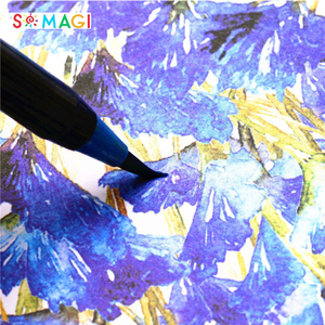 Acuarela cepillo punta de la pluma-punta Flexible pintura cepillo agua color marcador plumas para los niños para colorear - Product Image 6