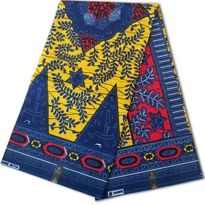 Wax authentique 100% coton, tissu africain à imprimés, étoffe à motifs