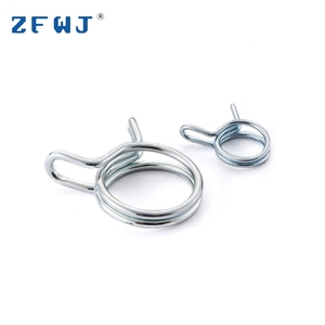 แคลมป์รัดสายยางแบบ<span class=keywords><strong>สปริง</strong></span>สองเส้น ชุบสังกะสี สแตนเลส - Product Image 3