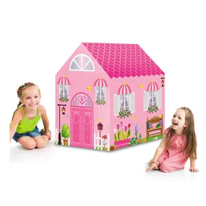 Groothandel speelgoed draagbare vouwen roze kids play prinses tent huis HC396688