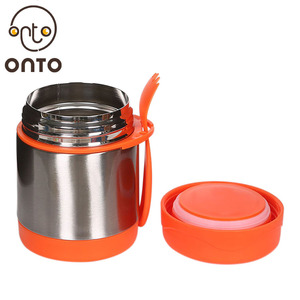 Wholesale Custom Cartoon Design 300Ml Double Wall 304 Stainless Steel Food Safe Thermos Food <strong>Jar</strong> with Forks for <strong>Kids</strong> - Product Image 3