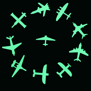 Vinyle fluorescent étoiles lueur dans le foncé accueil décor lumineux spatiale avion astronaute stickers muraux - Product Image 1