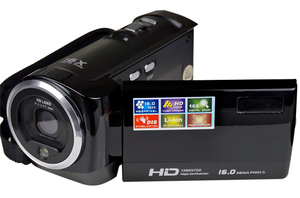 Alta calidad videocámara digital HD 720 <span class=keywords><strong>p</strong></span> con pantalla a color y 16x zoom digital/batería de litio recargable cámara de vídeo - Product Image 1