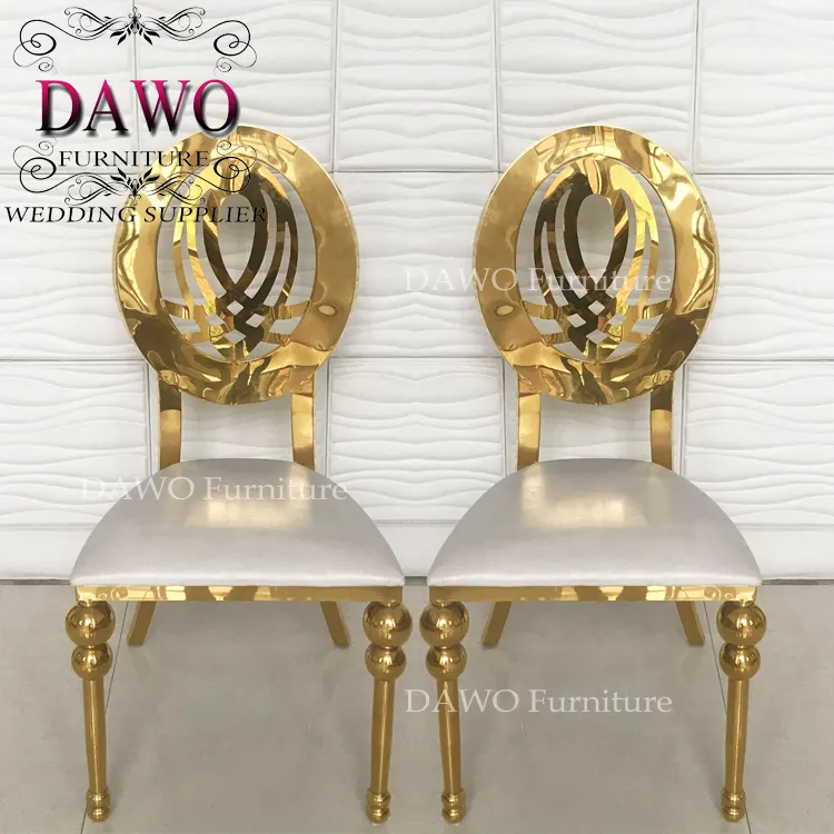 High class wedding furniture stainless steel throne chairs for sale