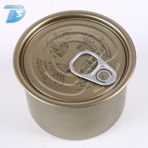 Personalizado 2 piezas de hojalata fácil de abrir caviar lata de comida latas de atún con tapa - Product Image 2