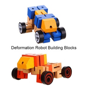 Giocattoli in Legno Personalizzati da Fabbrica, Robot Trasformabile Magico, Auto Trasformabile Fai-da-Te - Product Image 5