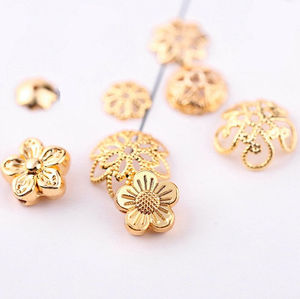 보석 액세서리 금속 보석 꽃 구슬 모자 장식 구슬 모자 황동 끝 모자 - Product Image 3
