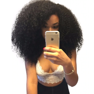 Extension de <span class=keywords><strong>cheveux</strong></span> brésiliens frisés, postiche de <span class=keywords><strong>cheveux</strong></span> humains crépus bouclés de type <span class=keywords><strong>afro</strong></span>, cuticules humains alignées, <span class=keywords><strong>cheveux</strong></span> bruts de mongolie, bignons, 9a - Product Image 2
