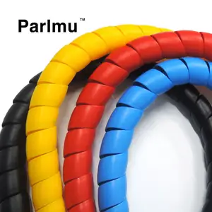 Gestión de cables eléctricos de alta calidad, almacenamiento de cables de plástico, aislamiento e impermeable, manguera de goma flexible en espiral