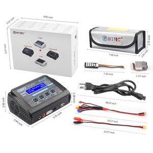 Cargador Rápido de Baterías Lipo HTRC C150 150W 10A con QC1.0 para Baterías LiPo/LiFe/Li-ion/LiHV/NiCd/NiMh/Pb (Negro, Resistente al Fuego, Material PC) - Product Image 5