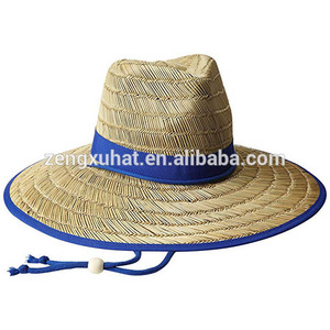 Chapeau de paille de surf avec doublure intérieure, type accessoire ruban et corde et type chapeau de paille sombrero - Product Image 2