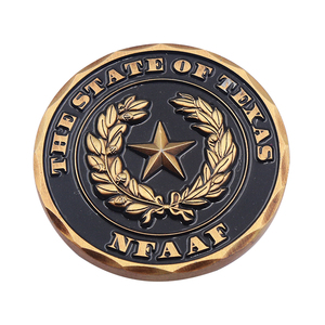 Hacer su propio diseño de esmalte suave personalizado grabado oro <span class=keywords><strong>militar</strong></span> moneda - Product Image 1
