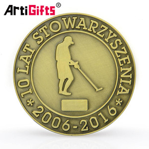 Custom Magia Souvenir Antico Ottone Antico del Metallo Placcato 2 Euro Coin - Product Image 1