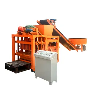 QTJ4-28 widely used concrete hollow block making machine fly ash solid brick machine in africa