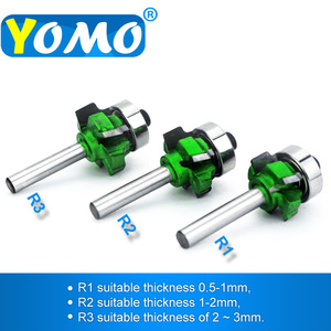 1/4 "vástago 6,35mm fresa cuchillo de corte madera PVC borde cara recortadora carpintería enrutador broca - Product Image 6