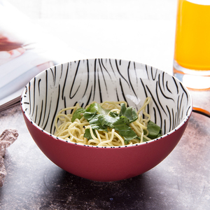 <span class=keywords><strong>El</strong></span> moderno <span class=keywords><strong>restaurante</strong></span> vajilla roja redonda porcelana de tazón de <span class=keywords><strong>sopa</strong></span> - Product Image 2