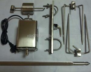 Bộ dụng cụ nướng xiên quay bằng than, động cơ 15W, dành cho thịt lợn, gà, nướng trên vỉ nướng kim loại lớn - Product Image 2