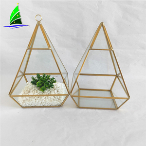 Kunden spezifische hängende kupfer klare geometrische Glaster rarium Großhandel - Product Image 3