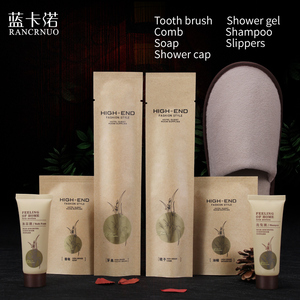 Set di articoli da toeletta personalizzati per Hotel Shampoo monouso Kit dentale con Logo Low MOQ forniture monouso personalizzate - Product Image 6