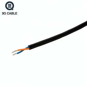 China Fabrik 22/24AWG PVC Beschichtet Kupfer Geflochtene Flache Band Draht Elektrische UL2444 band Kabel